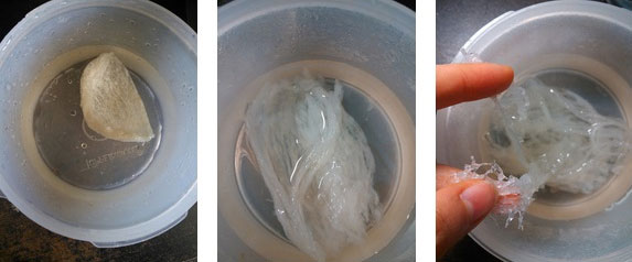 冰糖燕窝泡发过程